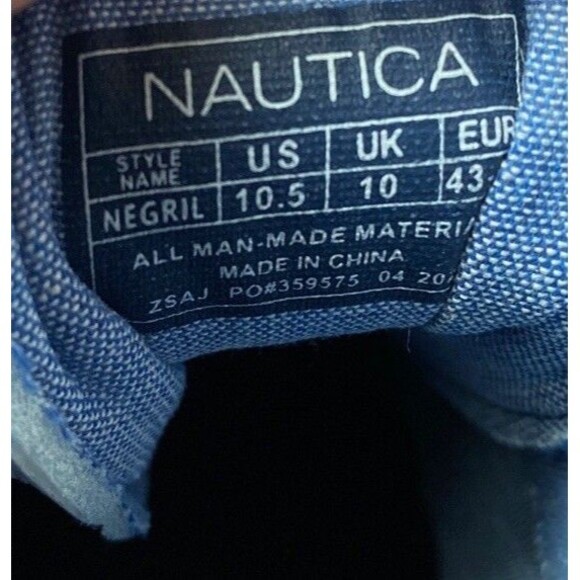 Nautica Men\'s Negril Classic Lace Up Low Top Sneaker White Navy CV2735 Size 10.5 main image 5